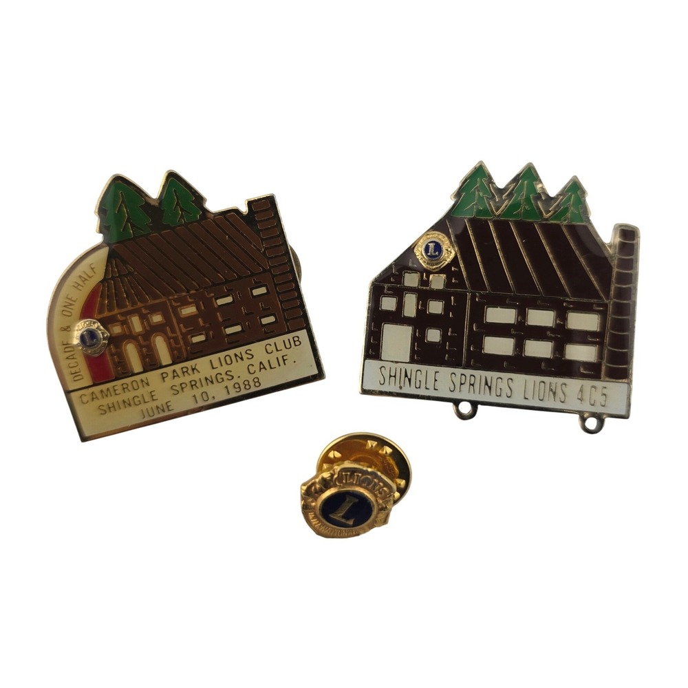 Lions Club International Pin Lot Shingle Springs California 1988 Memorabilia